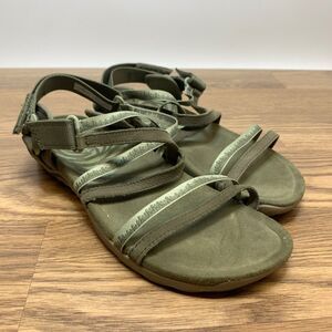 Merrell Terran 3 Cush Lattice Green Strappy Comfort Sandal Women's size 9